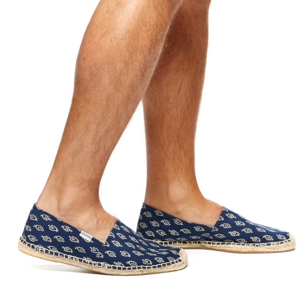 Soludos Navy Blue Loafers
